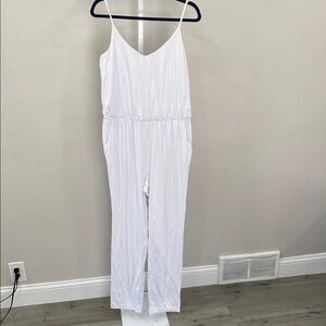 Susana Monaco cami flare leg Jumpsuit white